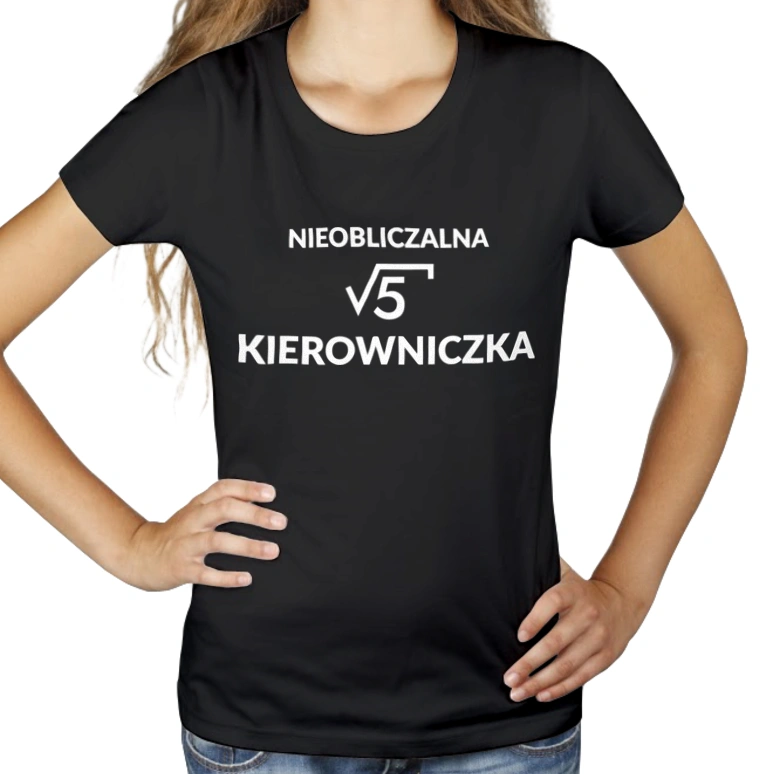 Nieobliczalna Kierowniczka - Damska Koszulka Czarna