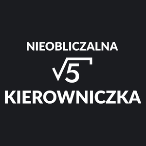 Nieobliczalna Kierowniczka - Damska Koszulka Czarna