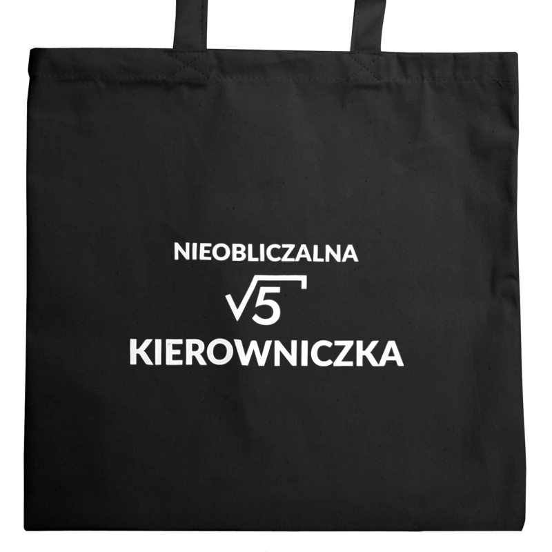 Nieobliczalna Kierowniczka - Torba Na Zakupy Czarna