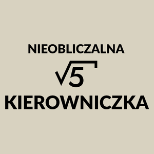 Nieobliczalna Kierowniczka - Torba Na Zakupy Natural