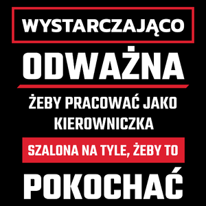 Odważny Szalony Kierowniczka - Torba Na Zakupy Czarna