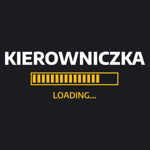 Kierowniczka Loading - Damska Koszulka Czarna