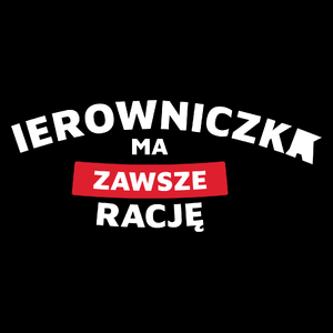 Kierowniczka Ma Zawsze Rację - Torba Na Zakupy Czarna