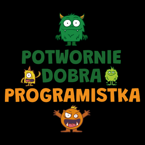 Potwornie Dobra Programistka - Torba Na Zakupy Czarna