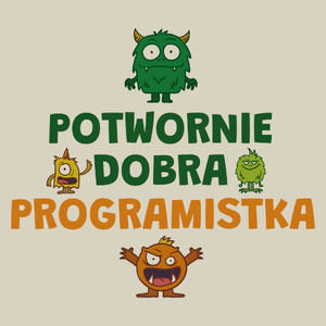 Potwornie Dobra Programistka - Torba Na Zakupy Natural