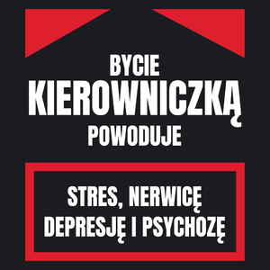 Bycie Kierowniczką - Damska Koszulka Czarna