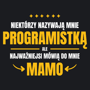 Mama Programistka - Damska Koszulka Czarna