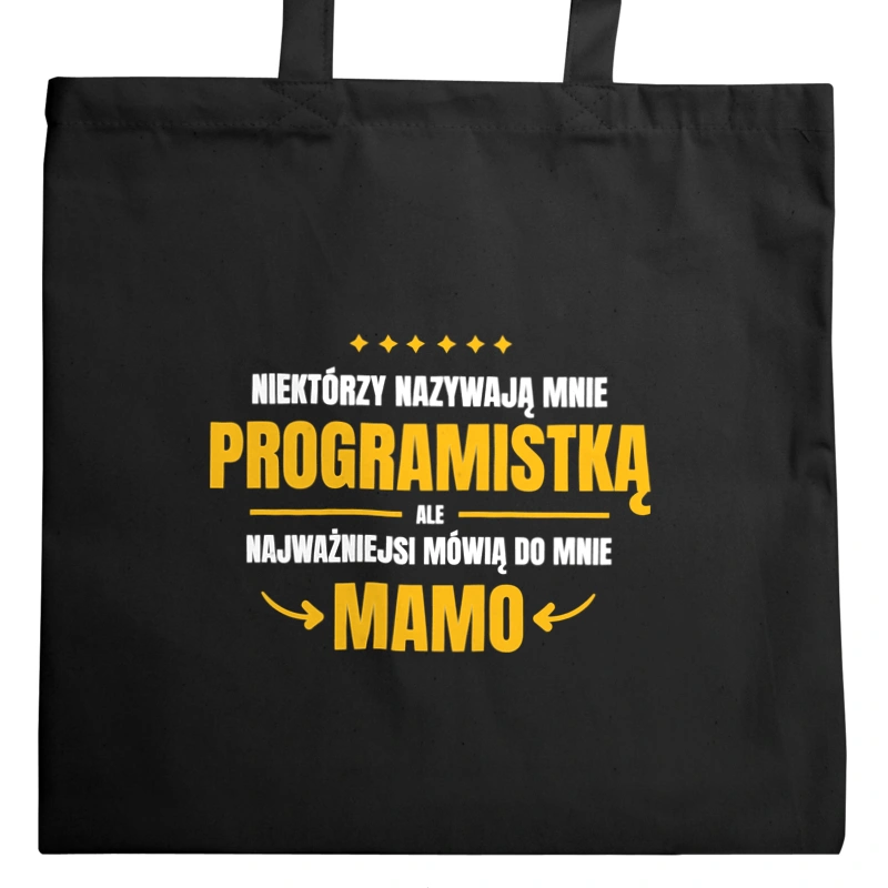 Mama Programistka - Torba Na Zakupy Czarna