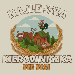 Najlepsza kierowniczka we wsi - Torba Na Zakupy Natural