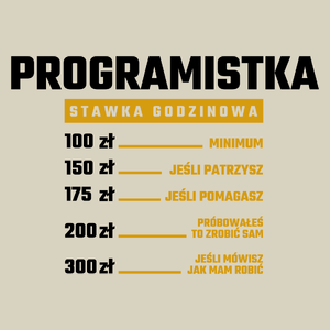 stawka godzinowa programistka - Torba Na Zakupy Natural