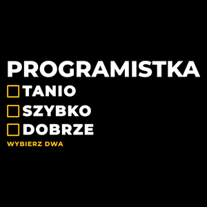 szybko tanio dobrze programistka - Torba Na Zakupy Czarna