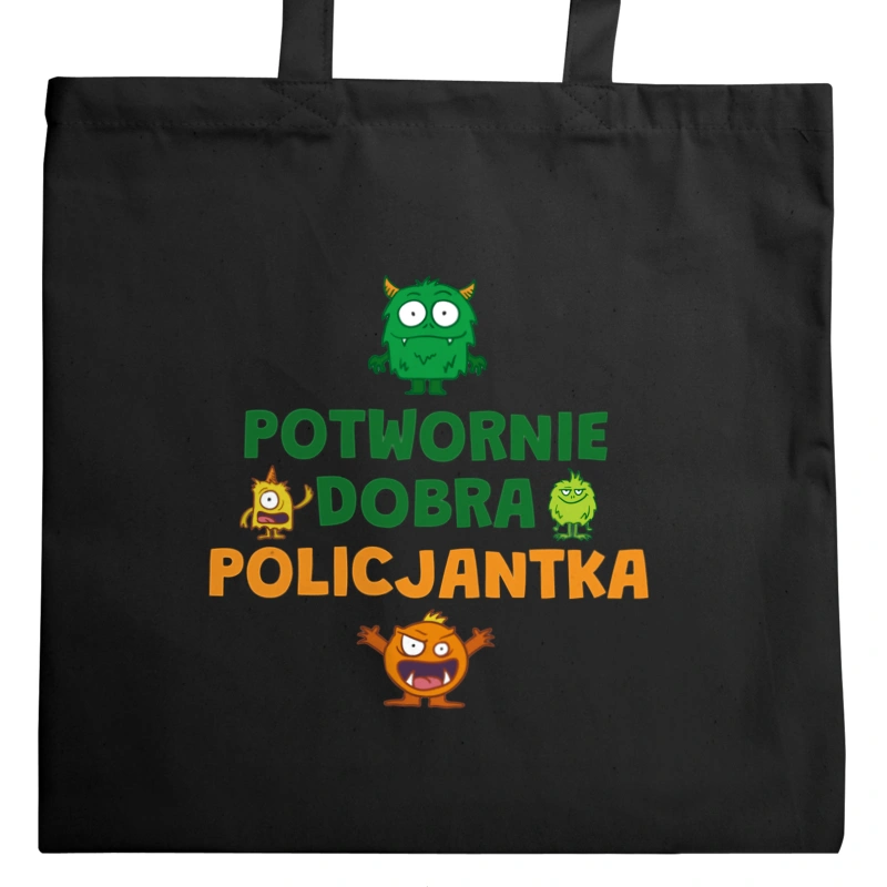 Potwornie Dobra Policjantka - Torba Na Zakupy Czarna