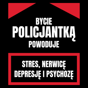 Bycie Policjantką - Torba Na Zakupy Czarna