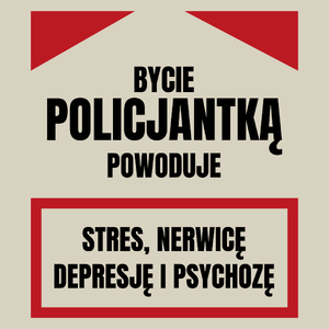 Bycie Policjantką - Torba Na Zakupy Natural