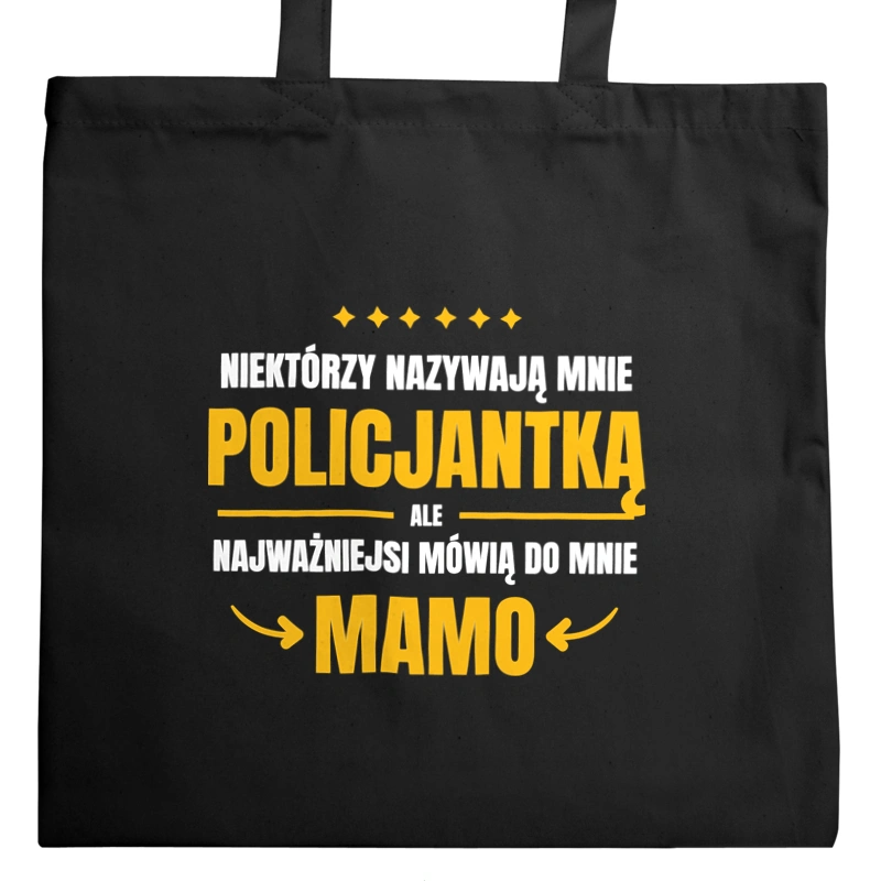 Mama Policjantka - Torba Na Zakupy Czarna