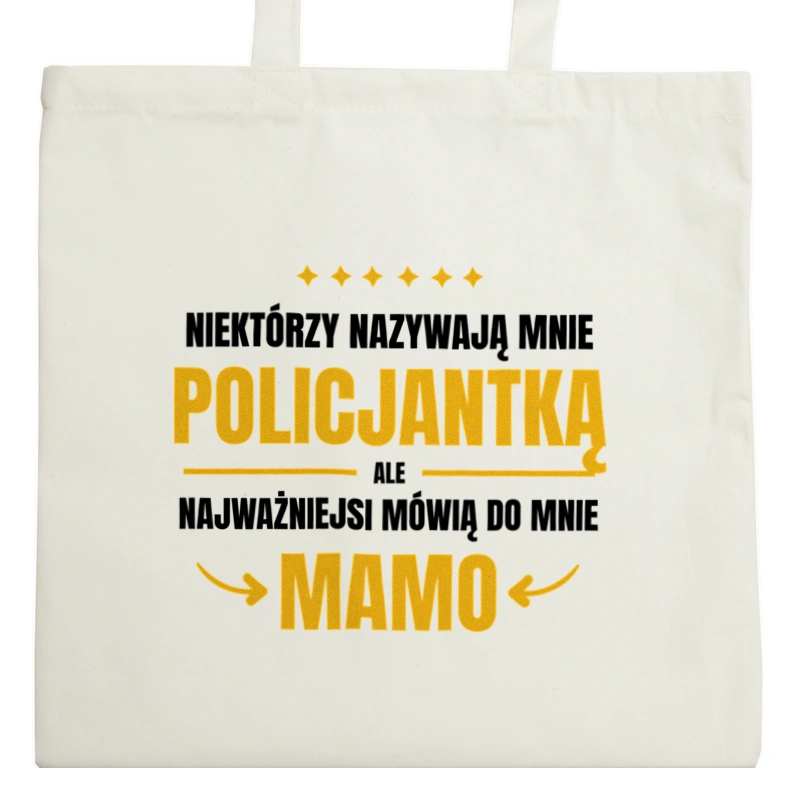 Mama Policjantka - Torba Na Zakupy Natural