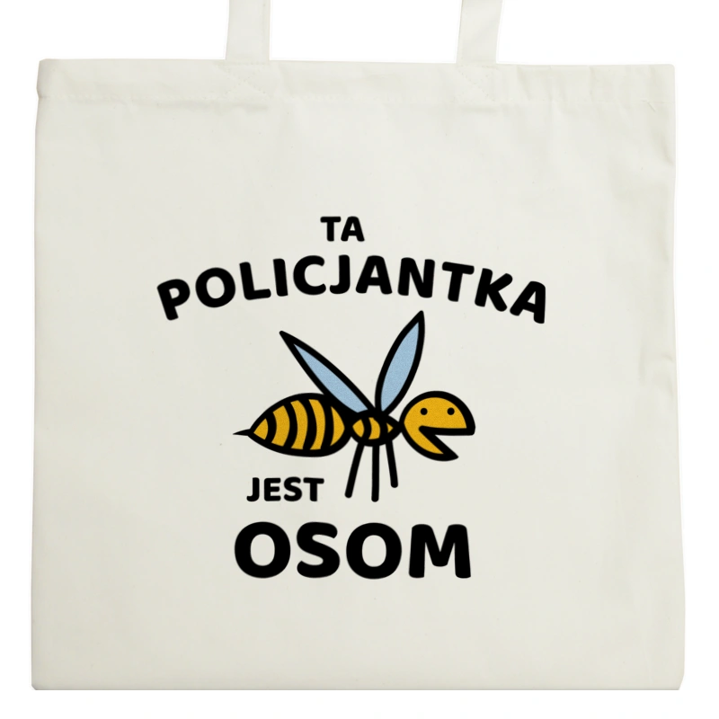 Ta policjantka jest osom awesome - Torba Na Zakupy Natural