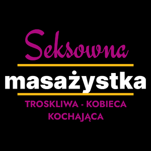 Seksowna Masażystka - Torba Na Zakupy Czarna