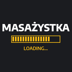 Masażystka Loading - Damska Koszulka Czarna