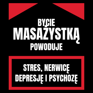 Bycie Masażystką - Torba Na Zakupy Czarna