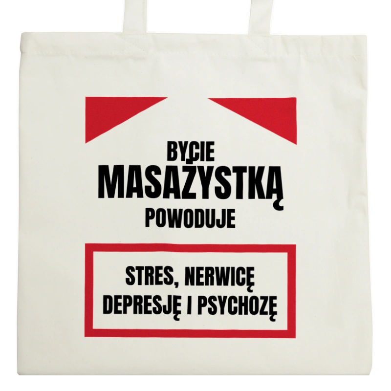 Bycie Masażystką - Torba Na Zakupy Natural