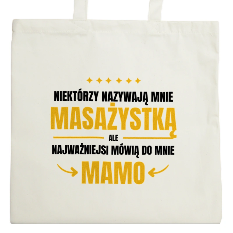 Mama Masażystka - Torba Na Zakupy Natural