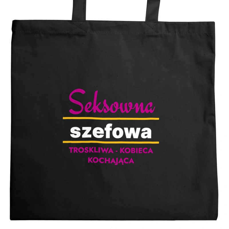 Seksowna Szefowa - Torba Na Zakupy Czarna