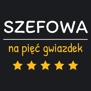 Szefowa Na 5 Gwiazdek - Damska Koszulka Czarna