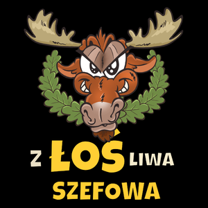 Złośliwa Szefowa Łoś - Torba Na Zakupy Czarna