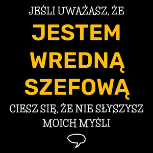 Wredna Szefowa - Torba Na Zakupy Czarna