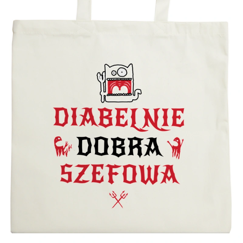 Diabelnie Dobra Szefowa - Torba Na Zakupy Natural