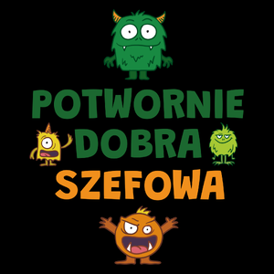 Potwornie Dobra Szefowa - Torba Na Zakupy Czarna