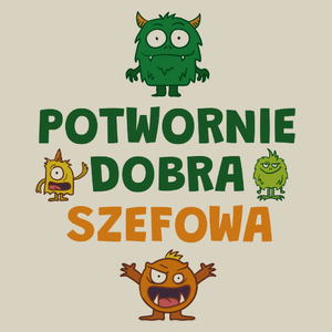 Potwornie Dobra Szefowa - Torba Na Zakupy Natural