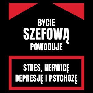 Bycie Szefową - Torba Na Zakupy Czarna