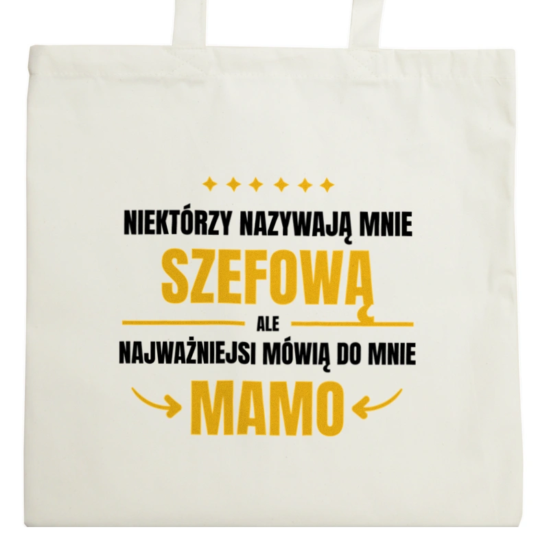 Mama Szefowa - Torba Na Zakupy Natural