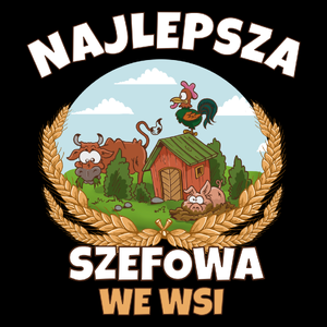 Najlepsza szefowa we wsi - Torba Na Zakupy Czarna