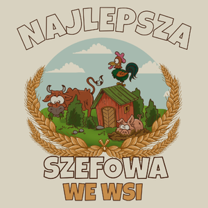 Najlepsza szefowa we wsi - Torba Na Zakupy Natural