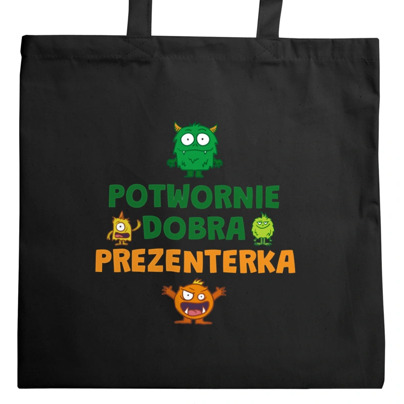 Potwornie Dobra Prezenterka - Torba Na Zakupy Czarna