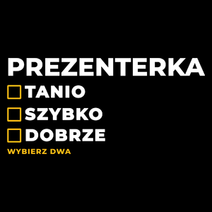 szybko tanio dobrze prezenterka - Torba Na Zakupy Czarna