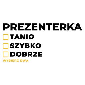 szybko tanio dobrze prezenterka - Kubek Biały