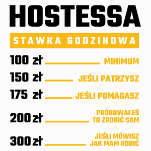 stawka godzinowa hostessa - Poduszka Biała