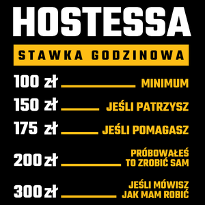 stawka godzinowa hostessa - Torba Na Zakupy Czarna