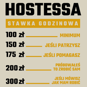 stawka godzinowa hostessa - Torba Na Zakupy Natural