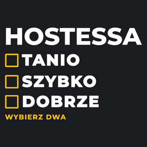 szybko tanio dobrze hostessa - Damska Koszulka Czarna