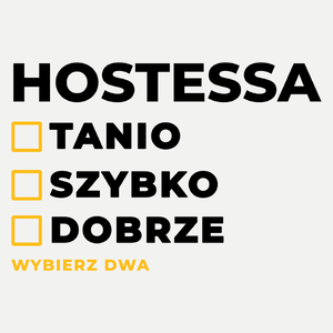 szybko tanio dobrze hostessa - Damska Koszulka Biała