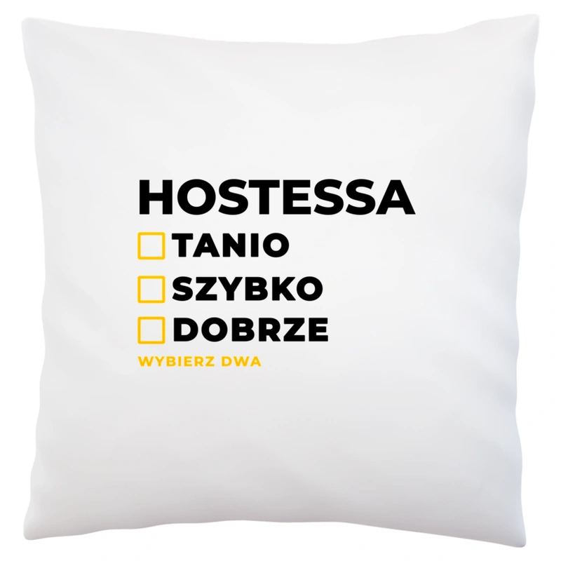 szybko tanio dobrze hostessa - Poduszka Biała