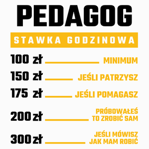 stawka godzinowa pedagog - Poduszka Biała