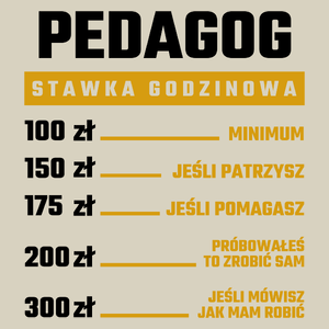 stawka godzinowa pedagog - Torba Na Zakupy Natural