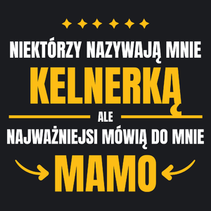 Mama Kelnerka - Damska Koszulka Czarna