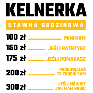 stawka godzinowa kelnerka - Kubek Biały